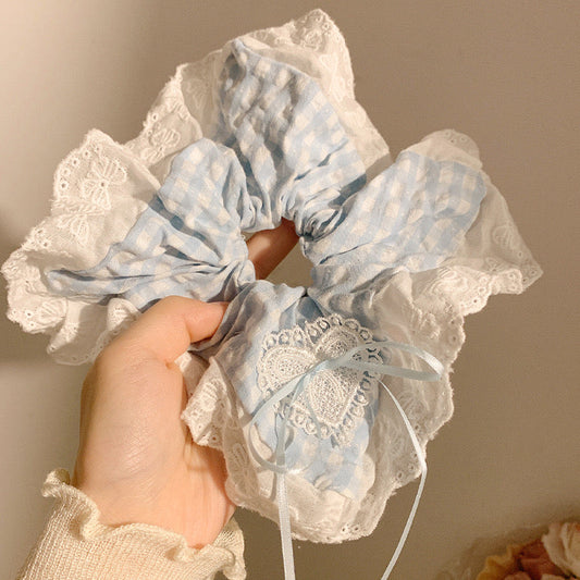 Blue Ruffle Dream! Scrunchie