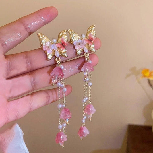 Fairy Blossom Butterfly Earrings