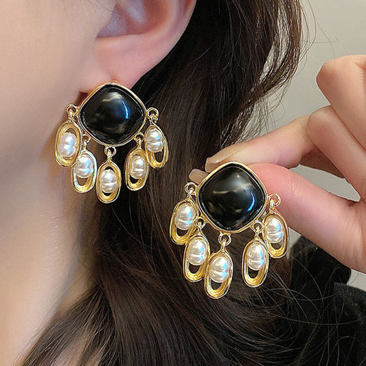 Elegant Opera Pearl Earrings