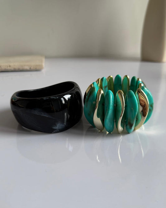 Turquoise Glow-up Hand Stack (combo of 2)