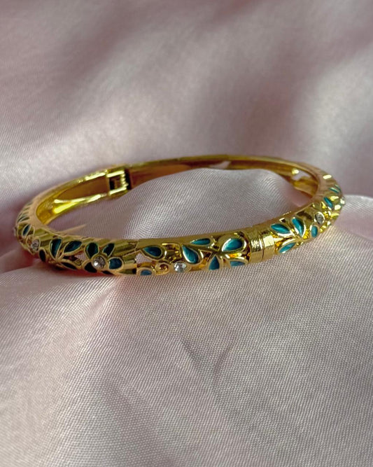 Blue Mabel Enamel Bracelet