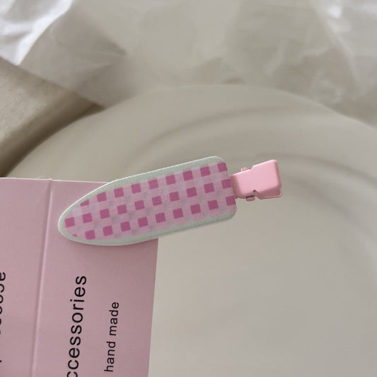 Plaid in Pink Hair Clip