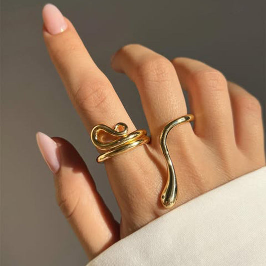Claudia Gold Statement Ring