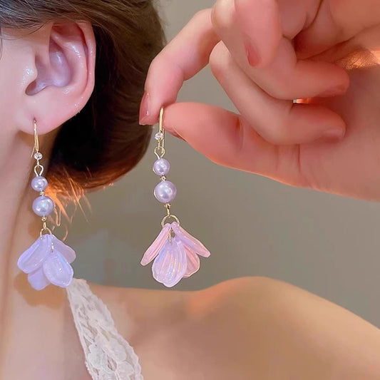 Lilac Euphoria Pearl Earrings