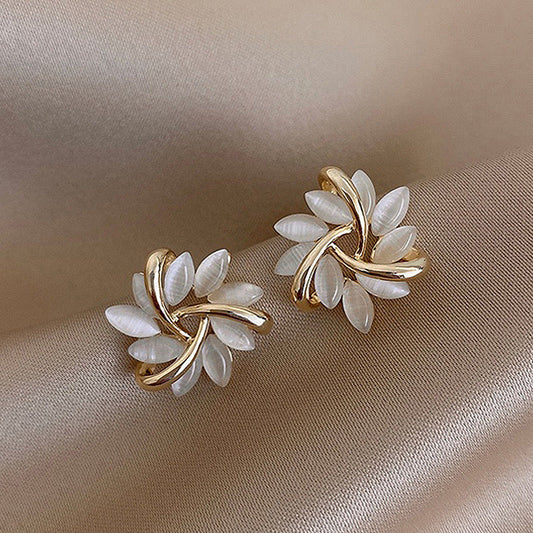 Spiralling Elegance Floral Earrings