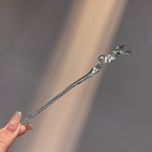 Silver Abyss Bun Stick