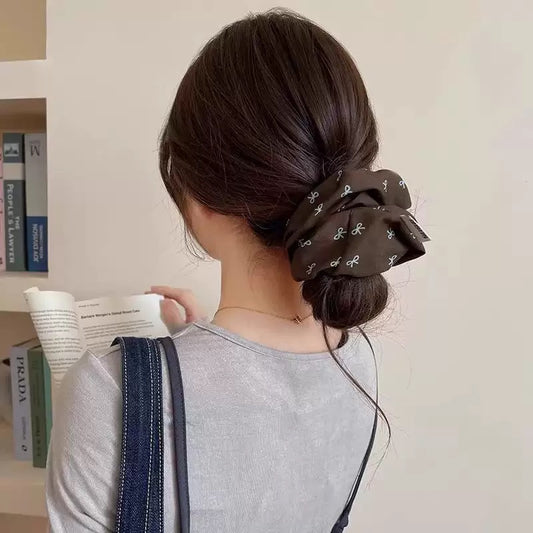 Autumn Bow Scrunchie