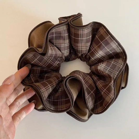 Old-school Ghingham Scrunchie