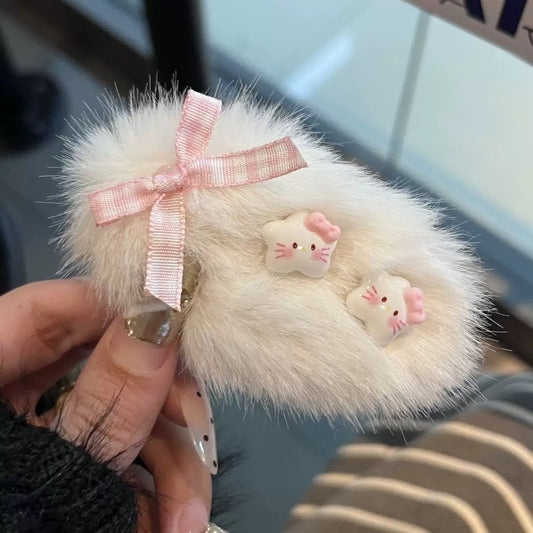 Sugarplum Kitty Hair Clip