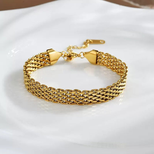 Gold-mood Mesh Bracelet