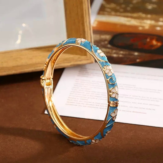 Edith Dreamscape Enamel Bangle