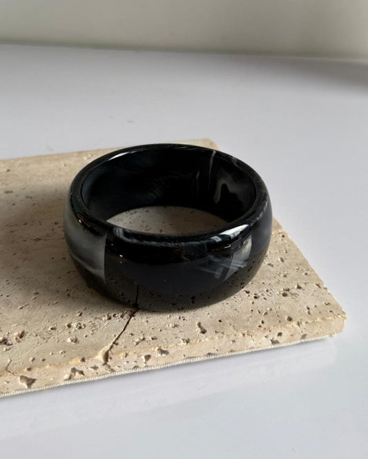 Bare n Black Acrylic Bangle
