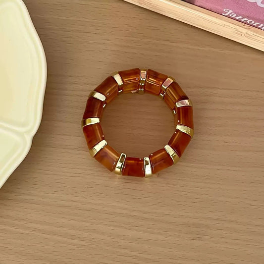 Y2k Espresso Acrylic Bangle