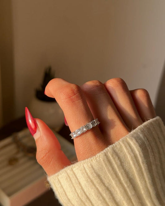 Ether Rhinestone Band Ring