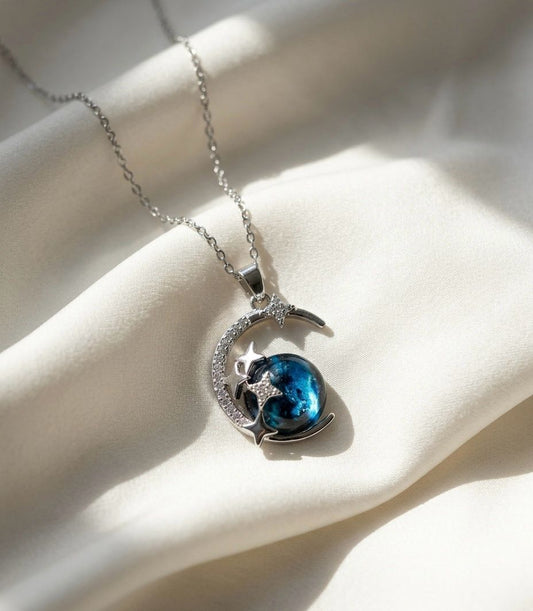 Interstellar Blue Necklace