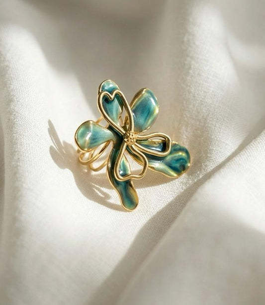Sea Statement Orchid Ring