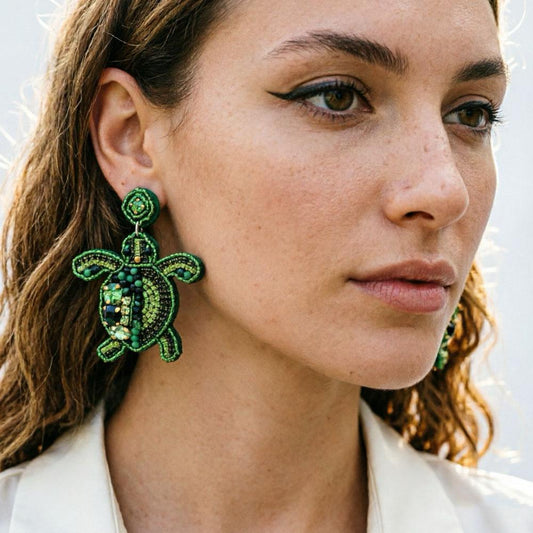 Turtle Moss Muse Earrings