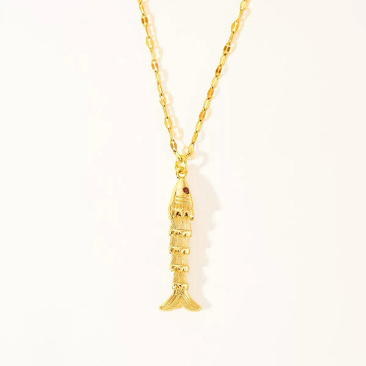 Aquatic Lustre Fish Necklace