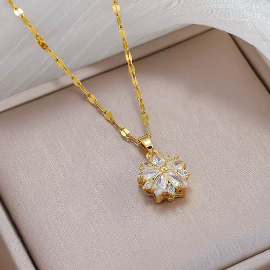 Frozen Snowflake Necklace