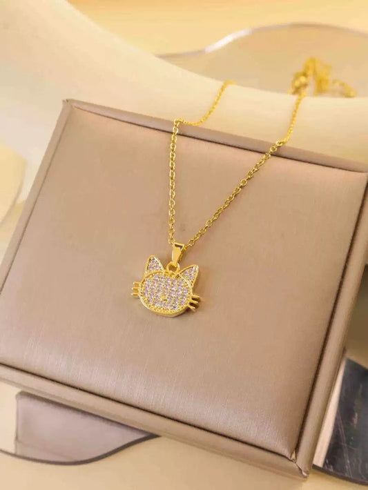 Sparkle-coded Kitty! Necklace