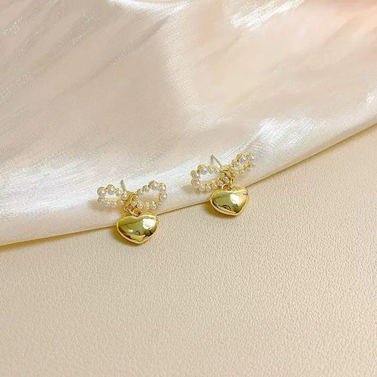 Heart of Fairy Bow Earrings