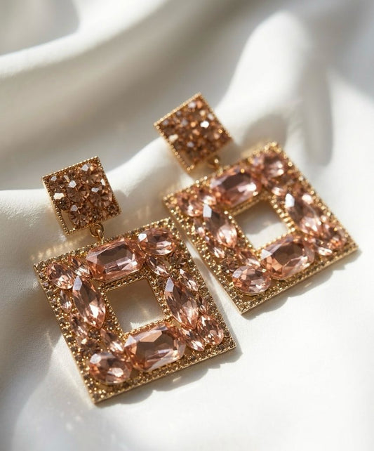 Blush-coded Sparkles! Earrings