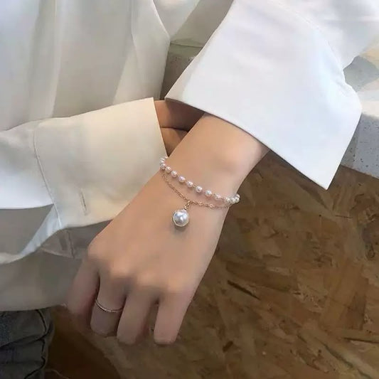 Angelic Layered Pearl Anklet/ bracelet