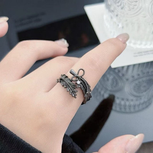 Shadow Plume Ring