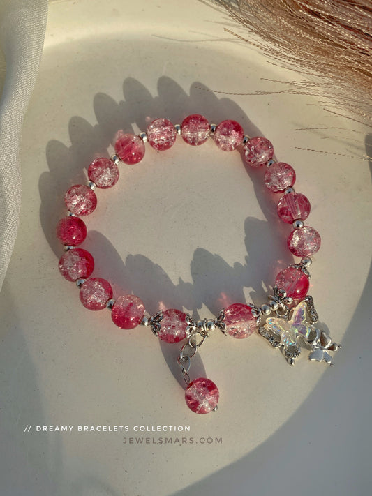 Dreamy Butterfly Bracelet - red