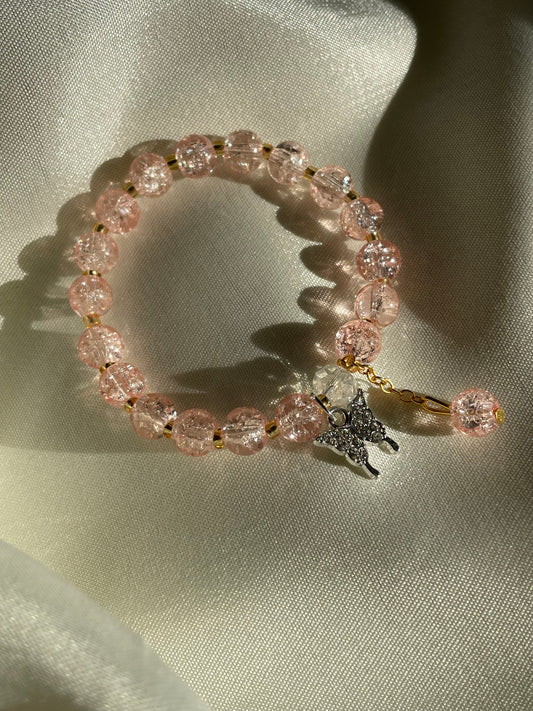 Butterfly Bracelet- peach