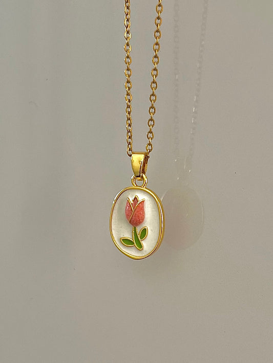 Minimal Tulip Necklace