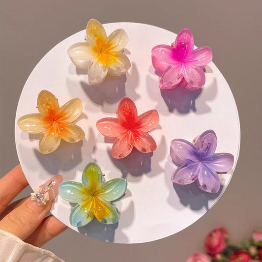 Pinteresty Floral Claw Clips -medium small