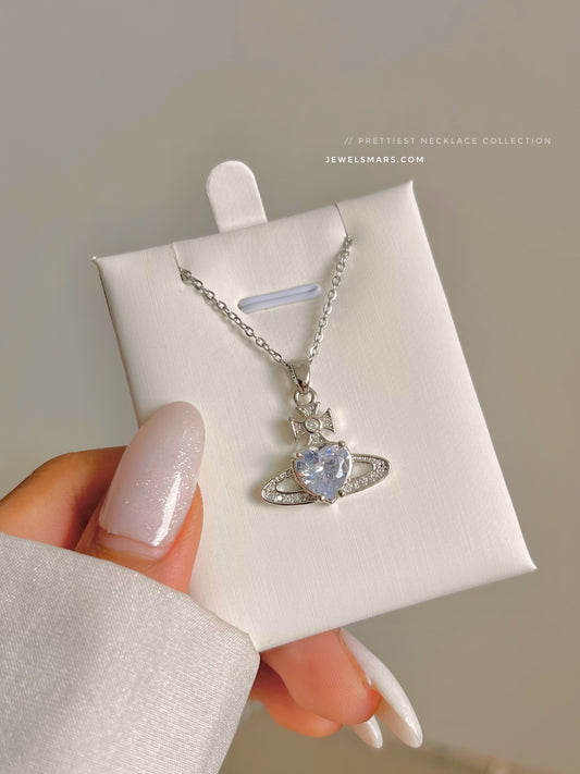 Planet Necklace- silver