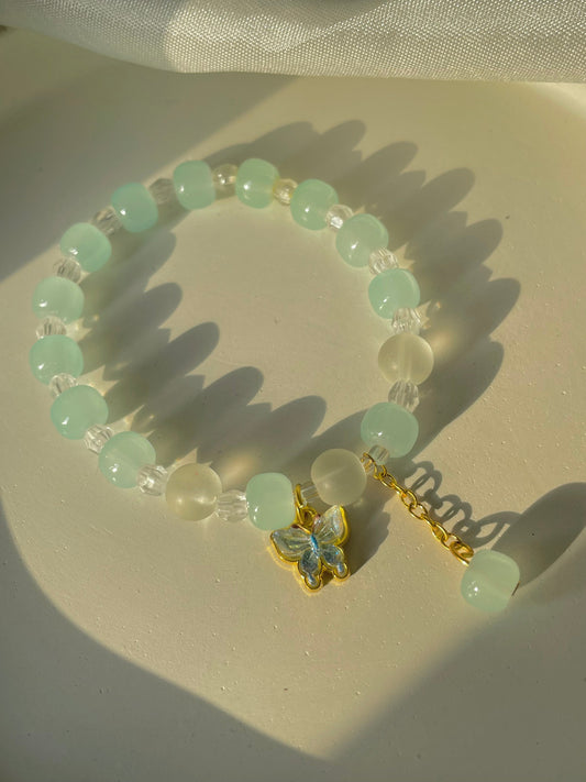 Butterfly bracelet - cian