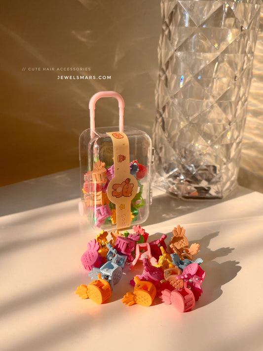 Cute Trolley Packaging Hair Clips