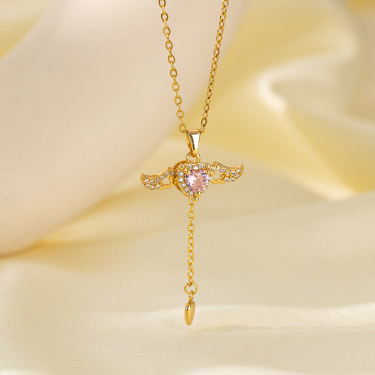 Angel Wings Necklace- golden