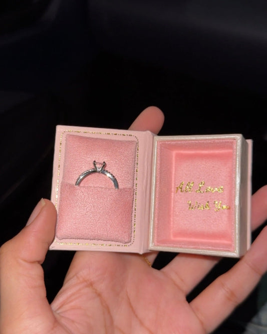 Mini Book Gift Box with Ring