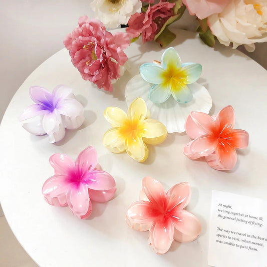 Pinteresty Floral Claw Clips -medium small