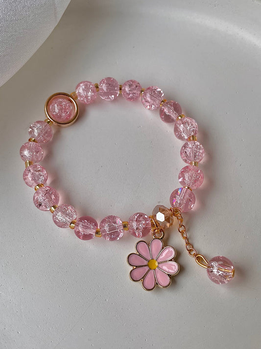 Floral Bracelet- pink