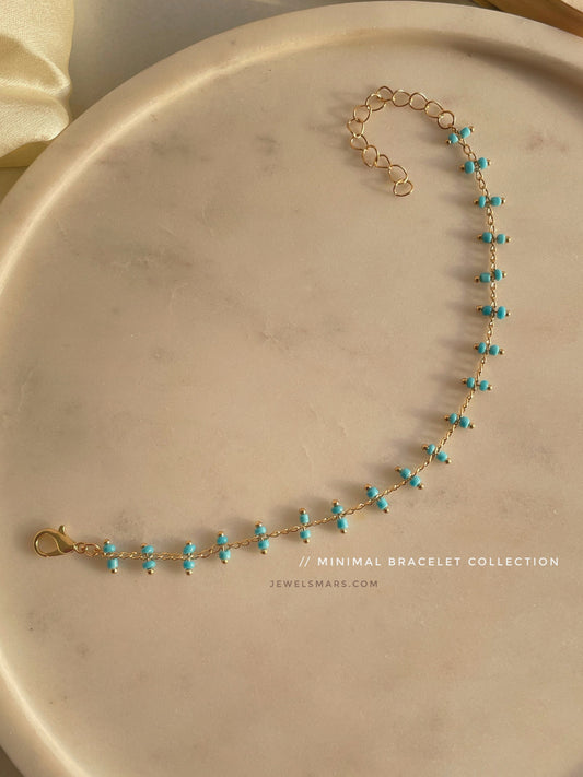Blue Hues Minimal Bracelet