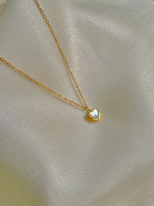 Minimal Heart Necklace [18k gold plated]