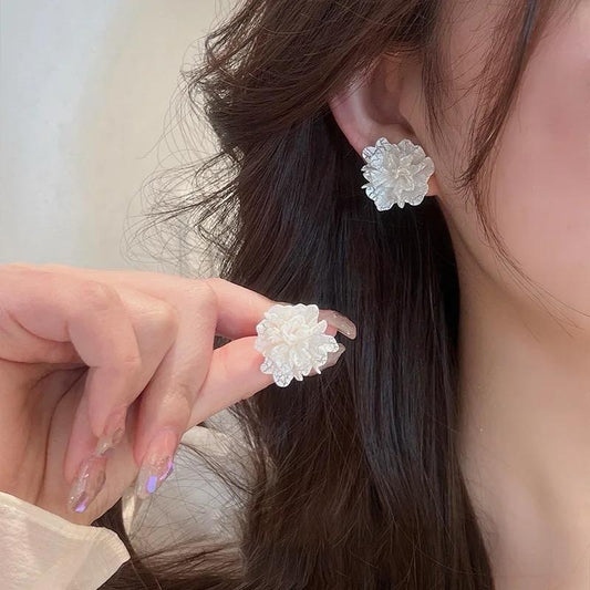 Abstract Floral Earrings