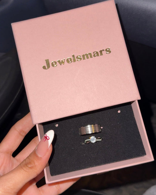 Promise Couple Ring Set + Slider Box