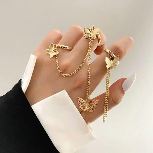 BUTTERFLY RING SET