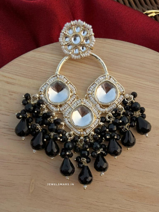 Black Manmeet Earrings