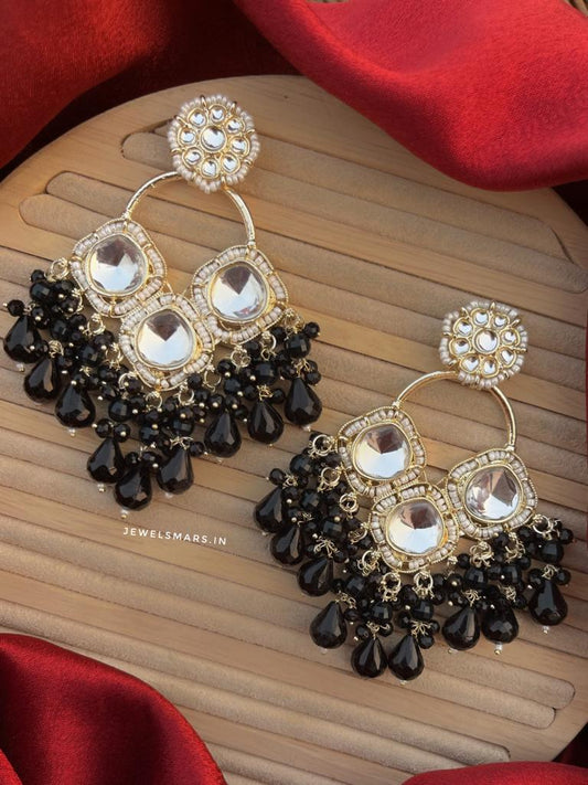 Black Manmeet Earrings