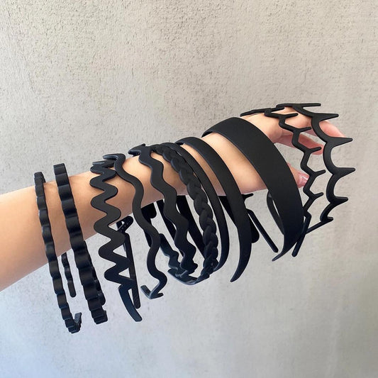 Combo of 9 assorted Hairband- Black