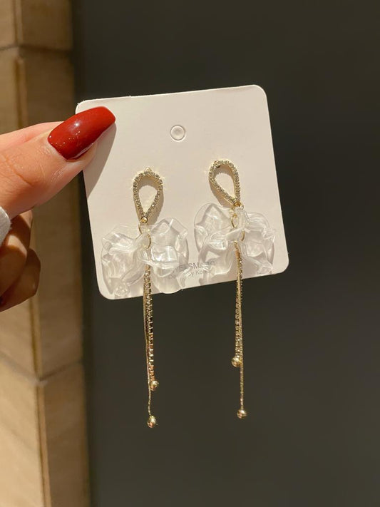 Dreamy Petal Love Earrings- transparent