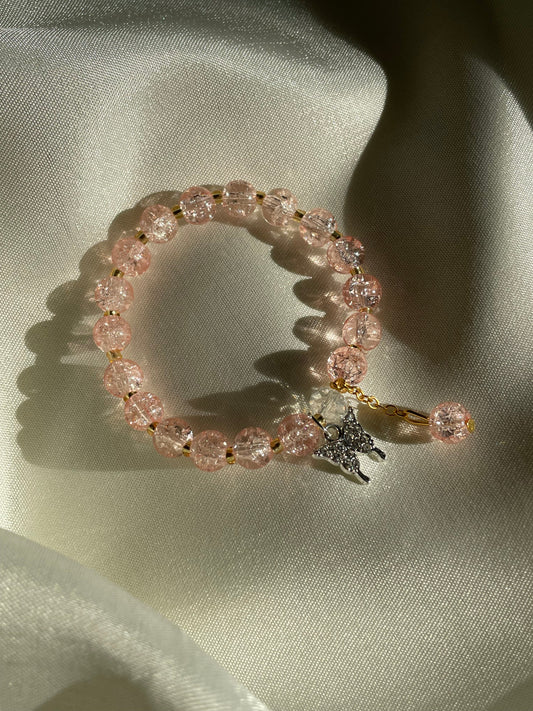 Butterfly Bracelet- peach
