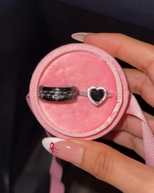 Baddie Couple Ring Set + Ribbon Box